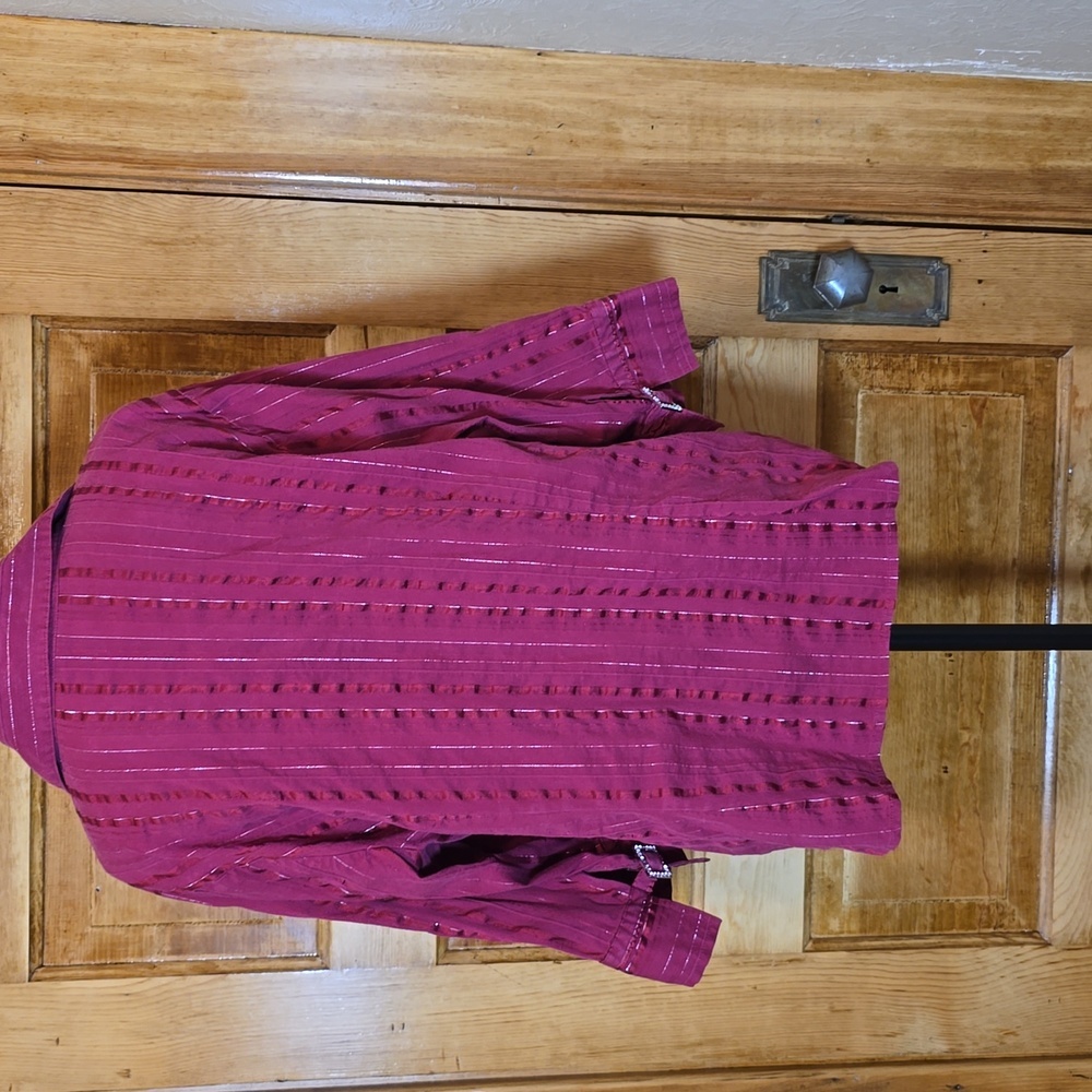Gitano Y2K Red 3/4 Sleeve Top 18/20 - Picture 3 of 5